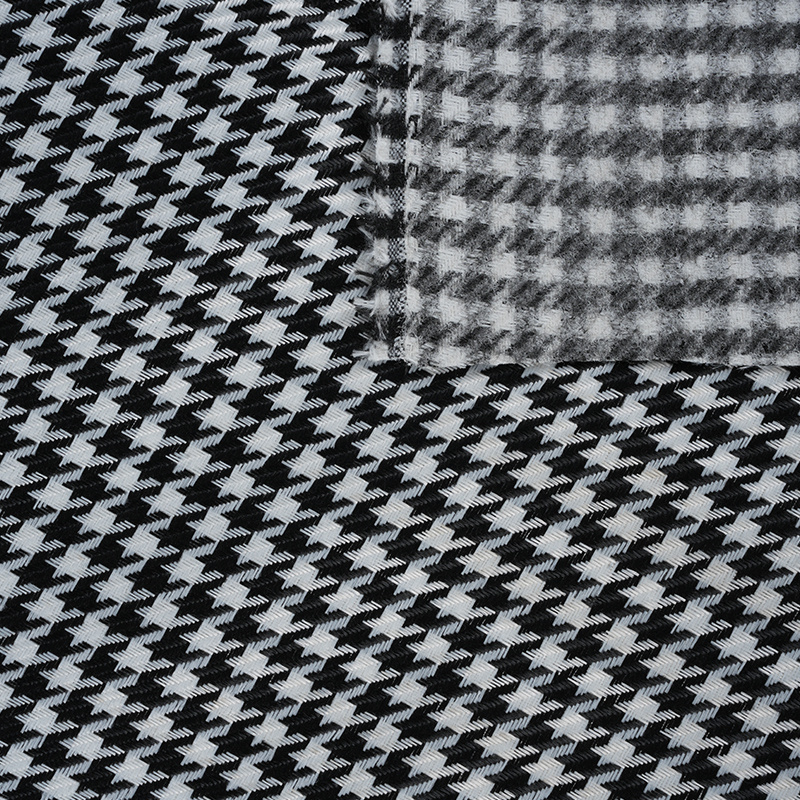 Karirana poliesterska platnena tkanina u obliku houndstooth-a
