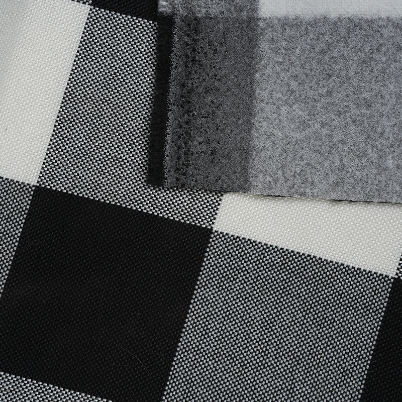 10*10 Karirana poliesterska lanena tkanina