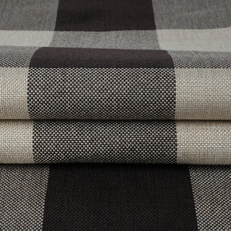 10*10 Karirana poliesterska lanena tkanina