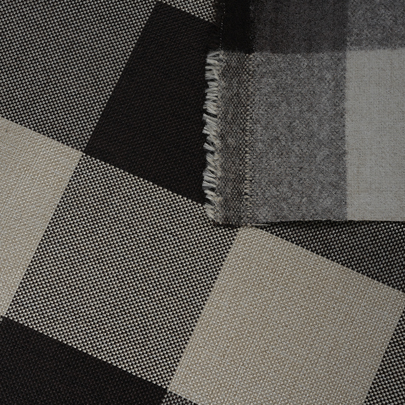 10*10 Karirana poliesterska lanena tkanina